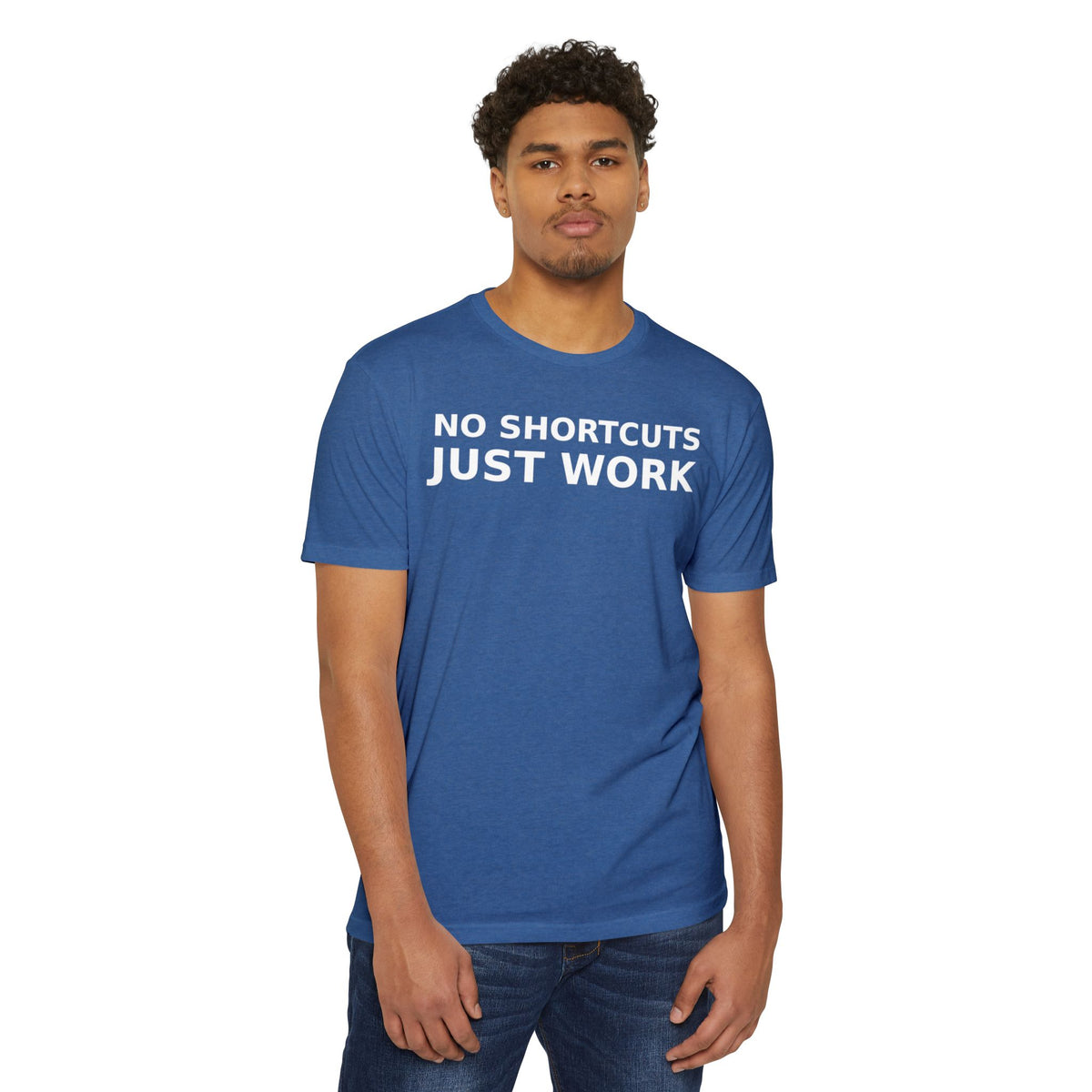 No Shortcuts Just Work T-Shirt | Motivation Tee | Gym Shirt | Discipline Mindset Apparel
